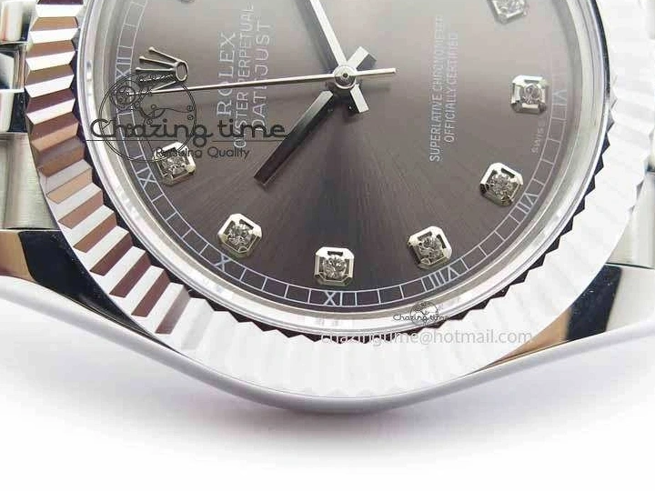 MiroTime 0326 DateJust II 41mm BP Maker Best Edition Gray Diamonds Dial On New Version Jubilee Bracelet A Breathable 3626